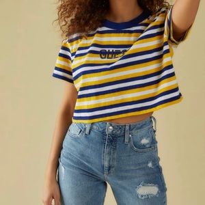 GUESS Striped Boxy Tee